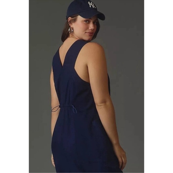 Daily Practice by Anthropologie Zip-Front Jumpsuit in Navy Size Small - Picture 4 of 10